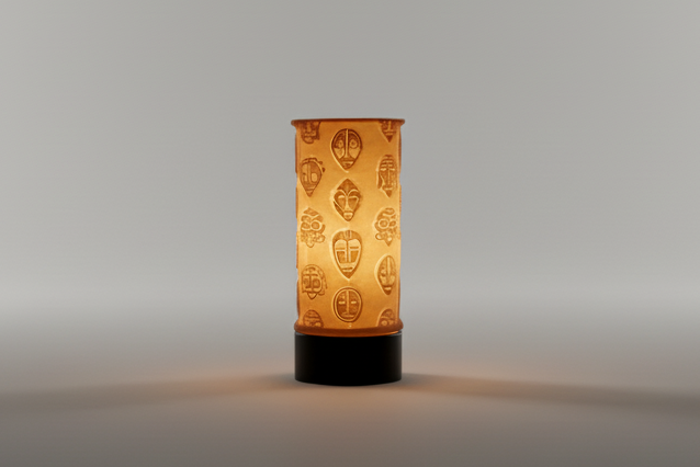 Tribal Mask Glow Lamp